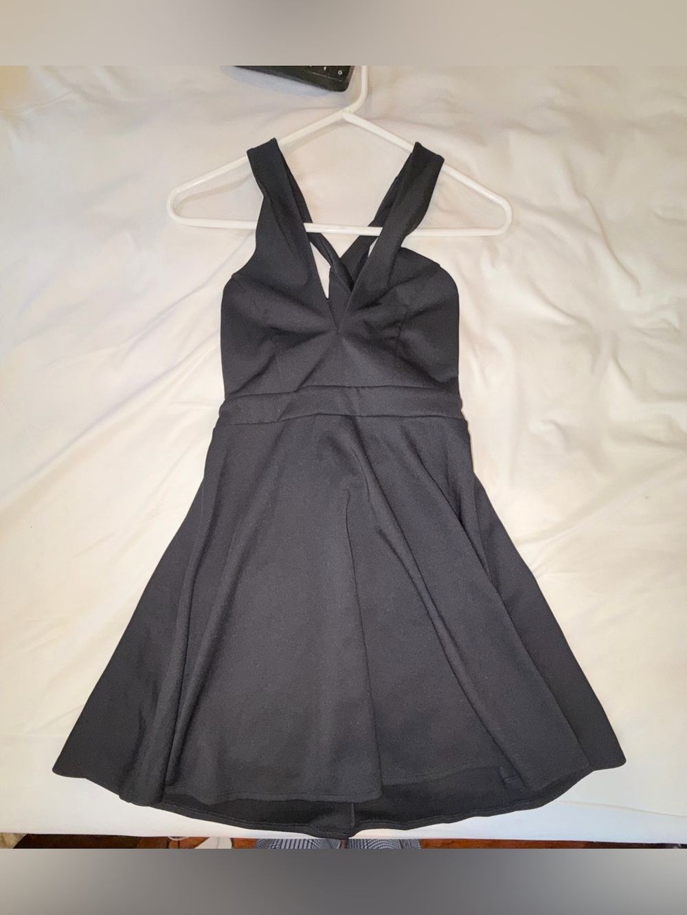 New with Tags Forever 21 Black Fit & Flare Mini Dress - Picture 1 of 7